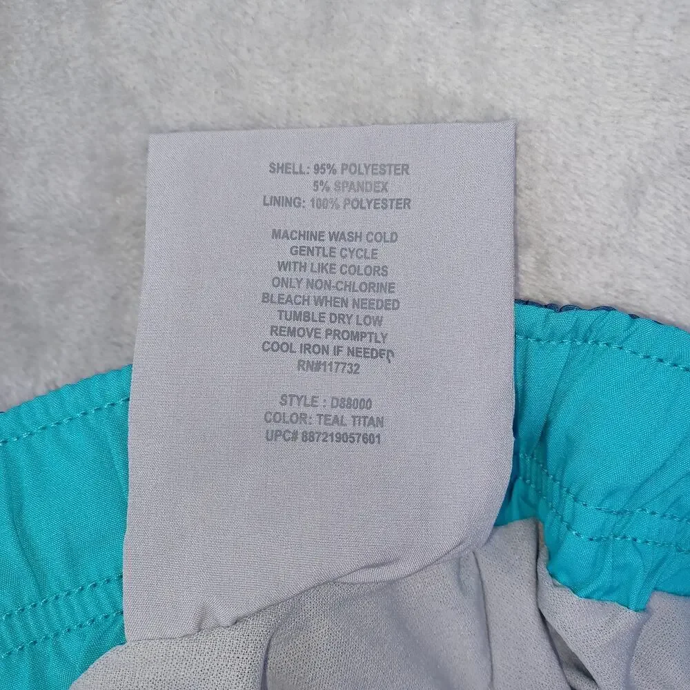 Zeroxposur Swim Board Shorts Mens M Teal Blue UPF 50 Quick Dry 4-Way Stretch NWT